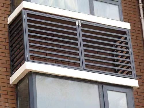 Buy Architectural Balcony Aluminum Louvers Custom Aluminum Alloy Blind at wholesale prices