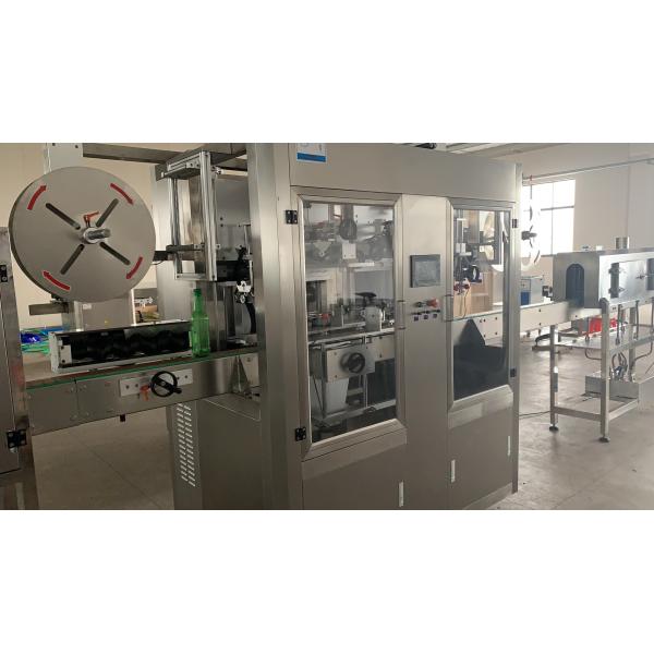 Buy Automatic Water Bottle Shrink Sleeve Labeling Machine Double Heads 12000BPH at wholesale prices