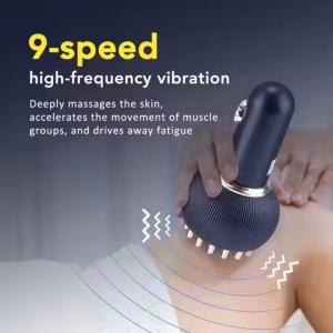 Vibration Heating Scraping Cupping Massager Body Slimming Guasha Massage Brush