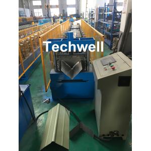 Panasonic Control Ridge Cap Roll Forming Machine For Making 0.3-0.8mm Coil Sheet