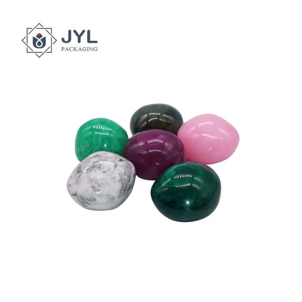Resin Poly RoHs Perfume Marble Cap Lid Debossing Logo Eco Friendly