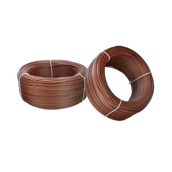 300/500V Rated Voltage Overhead Flexible Cord Round Cables Brown 02 Rv-90 1X0.5mm2 Electrical Power Cable With PVC Jacket