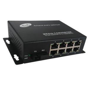 28Gbps 8 Port Fiber Media Converter 1310nm 1550nm