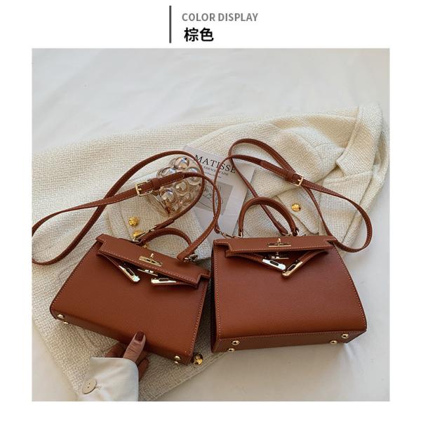 NEW FASHION WINTER TEXTURE WOMEN'S BAG SIMPLE SHOULDER BAG FASHION CROSS-BODY KELLY BAG