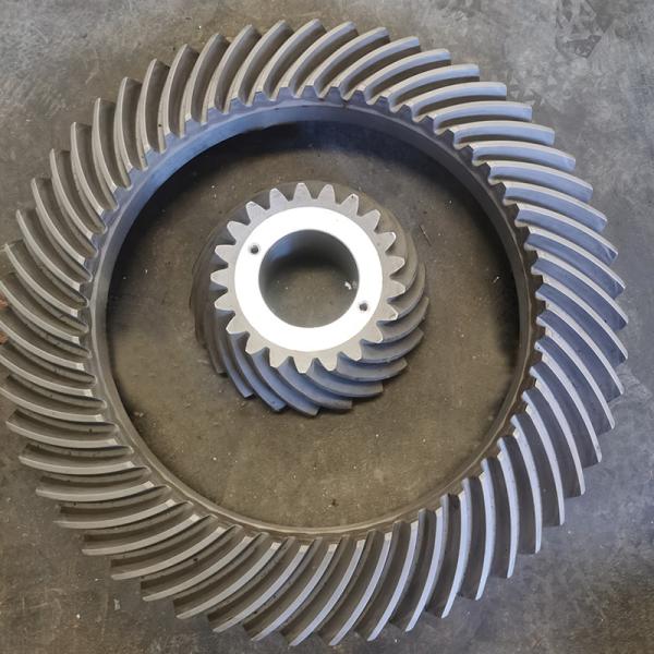 Customized Teeth Number Bevel Gear With Heat Treatment Surface Finish And Low