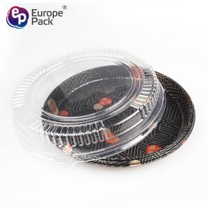 Disposable high quality takeaway plastic sushi food container with lid