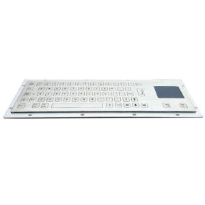 Metal Industrial Kiosk Keyboard Back Side Mounting Engraved Graphics