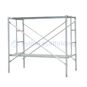 Painted Q235 Full Set Mason Frame Steel Scaffold with Gravity Lock OEM Service