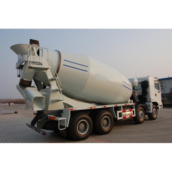 Sinotruk Howo 8X4 Concrete Mixer Machine 12 CBM Capacity White Color