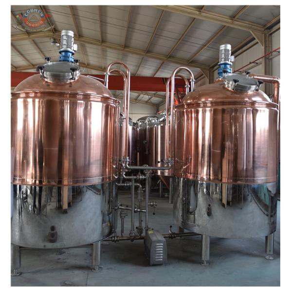 7BBL beer making machine with copper brewhouse tanks for beer production line of microbrewery