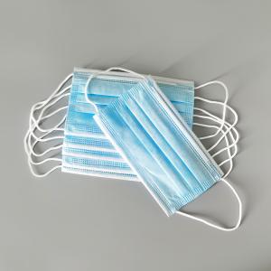 Fast delivery disposable face shield earloop facemask 3 ply protective face mask
