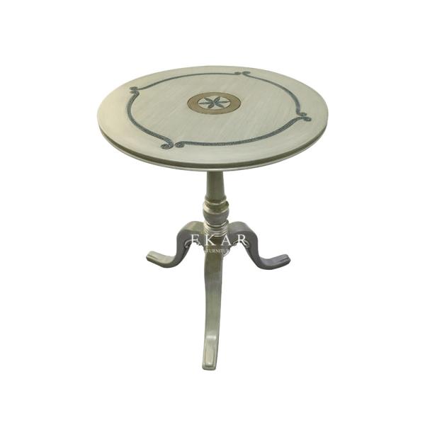 Buy Classic Living Room Furniture Round End Wooden Side Table at wholesale prices