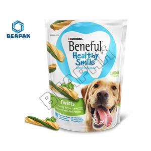 Printed Pet Food Packaging Flat Bottom Pouch Non Delamination