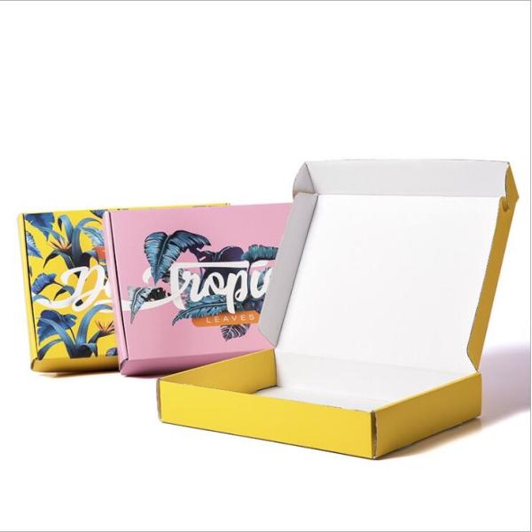 Custom Printed Stamping Die Cut Cardboard Color printing Corrugated Boxes