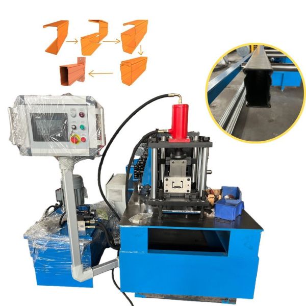 Buy 1.2mm-2.0mm Thickness Vertical Upright Racking C Channel Box Beam Roll Forming Machine at wholesale prices
