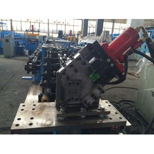Quality Adjustable C Channel High Speed Roll Forming Machine With Hydraulic Decoiler 2.0mm thickness for sale
