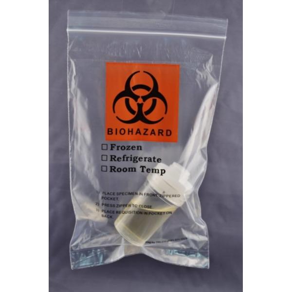 15*24.5cm Pathology Specimen Transport Bags Gravure Printing Lab Use