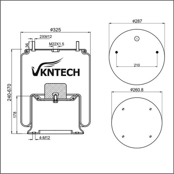 Air Ballon Contitech 4023NP03/Air Suspension Spring Good Year 1R14-729/Truck Spare Parts Air Bags W01-M58-6348