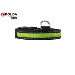 Nylon Airmesh Anti Lost Security Flashing LED Dog Collar Necklace For Pet