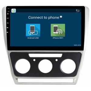 Ouchuangbo car radio dual zone android 8.1 for Skoda Octavia 2010-2013 manual