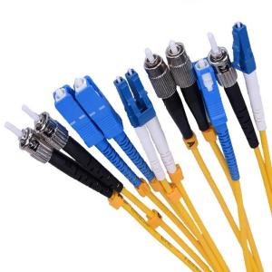 FTTH Singlemode Duplex Fiber Optic Jumper Cable Low Insertion loss