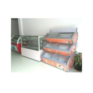 12 Pans Commercial Ice Cream Display Freezer Showcase With Secop Compressor