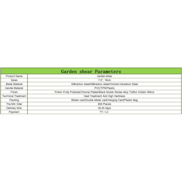 Garden pruning Shear,high quality carbon steel Pruning Shear, bypass hand Pruning Shear