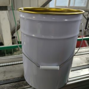 China Customized 20 Liter Conical Tinplate Paint Steel Buckets with Metal Handle on sale