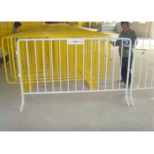 CE Galvanized Metal Crowd Control Barriers 1100X2200mm For Pedestrian