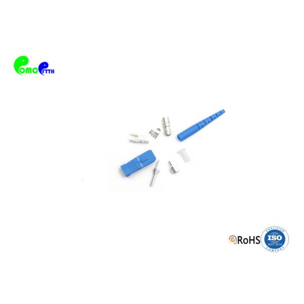 SC UPC Simplex 2.0mm Blue Fiber Optic Connectors Meet UL94-V0 Flammability