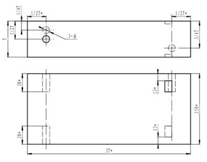 Non Pipe Weld Asme Ultrasonic Calibration Block Ndt Kits