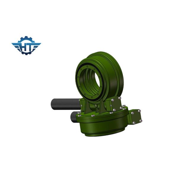 Dual Axis Small Slew Drive With 24VDC Planetary Geared Motor For Solar Tracking