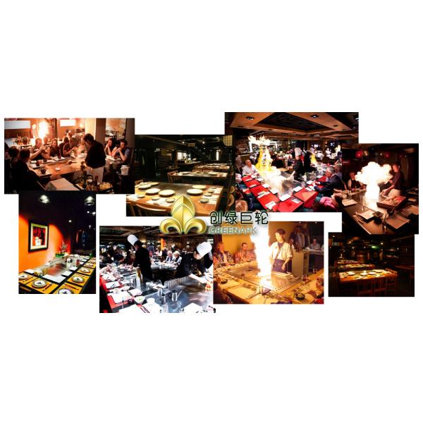 Fleeting Times Rectangle Eight Seats Electric Teppanyaki Hibachi Grill Table