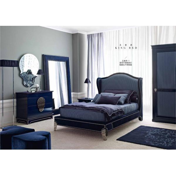 Buy modern America style fabric king bed furniture at wholesale prices