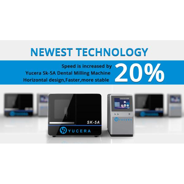 Precision 0.2mm Dental Milling Machine 5 Axis Dry Milling Method With Software