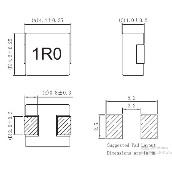 MHA0412NSGR33M SMD Power Inductor 0.33-4.70uH For High Current Power Supplies