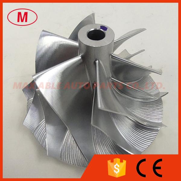 RHF5 40.66/52.50mm 6+6 blades turbocharger milling/aluminum 2618/billet compressor wheel