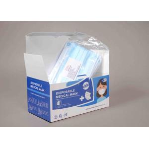 High Breathability Surgeon Face Mask , Disposable Hospital Masks Foldable