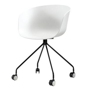 Coloured Plastic Dining Chairs , Commercial Plastic Rolling Chair