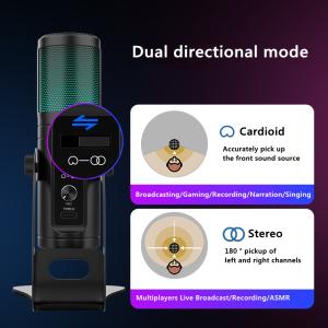 14mm Capsule 5V Usb Streaming Podcast PC Microphone Noise Cancelling