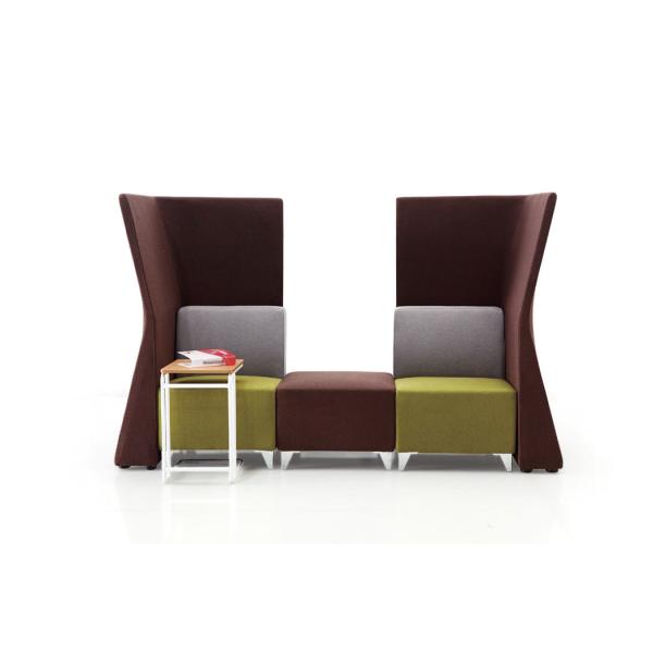 Custom Shared Workplace Fabric Office Lobby Sofa 0.35CBM
