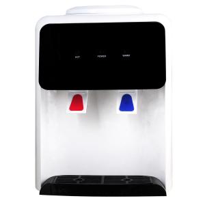 Black And White Push Tap Mini Desktop Water Dispenser With Full Plastic PP