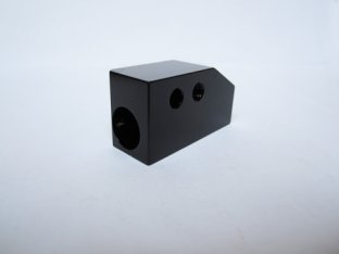 Black Aluminum Anodized Turned parts from CNC Custom Machining