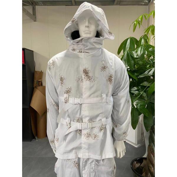 5xl 4xl 3xl Camo Ghillie Suit Army Hunting Outdoor Lightweight Hidden Tracking White