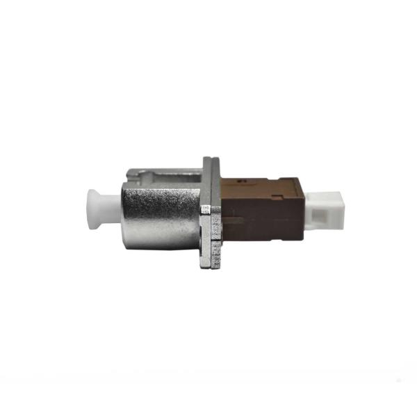 Female - Female MU-LC Fiber Optical Adapter With SC Simplex Adapter Cutout