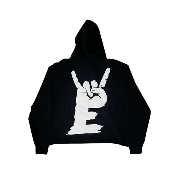 Wholesale Custom Full 3D Puff Print Casual Raw Hem Hooded Pullover Embroidery Logo Cut Edge Hoodie