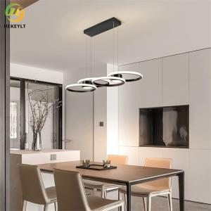 Dimmable Integrated Modern LED Ring Chandelier 56 Watt