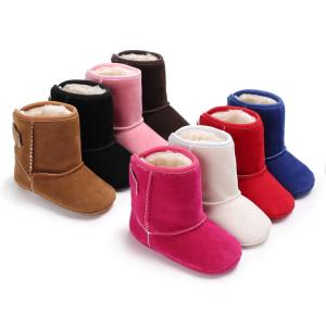 China Factory Cotton plush Keep warm 0-2 years boy and girl Walking baby boots