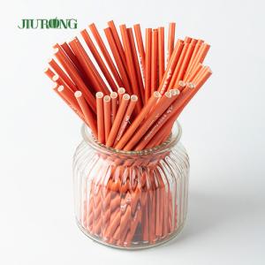 China Disposable Red Chevron Paper Drinking Straw for Boba Tea on sale