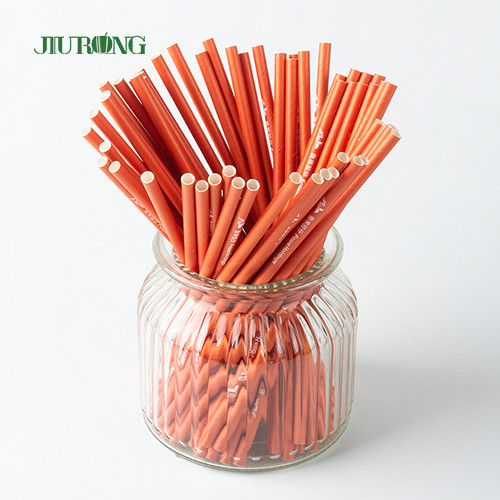 Buy Disposable Red Chevron Paper Drinking Straw for Boba Tea at wholesale prices